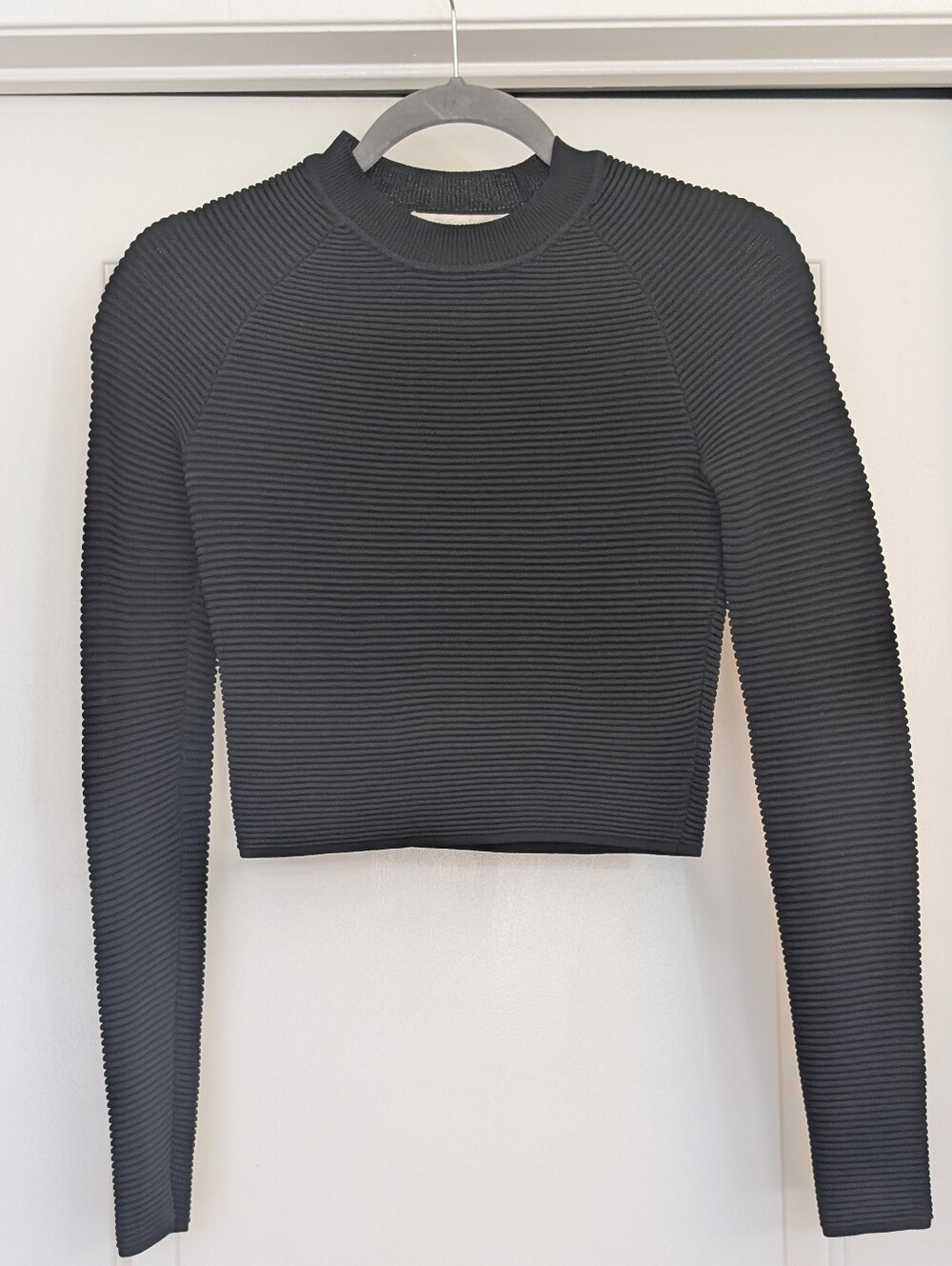 Jonathan Simkhai Women Ribbed Crop Sweater XS